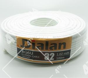 Кабель коаксиальный DIALAN RG6U 32 1.02mm 100 метров 75 Ом