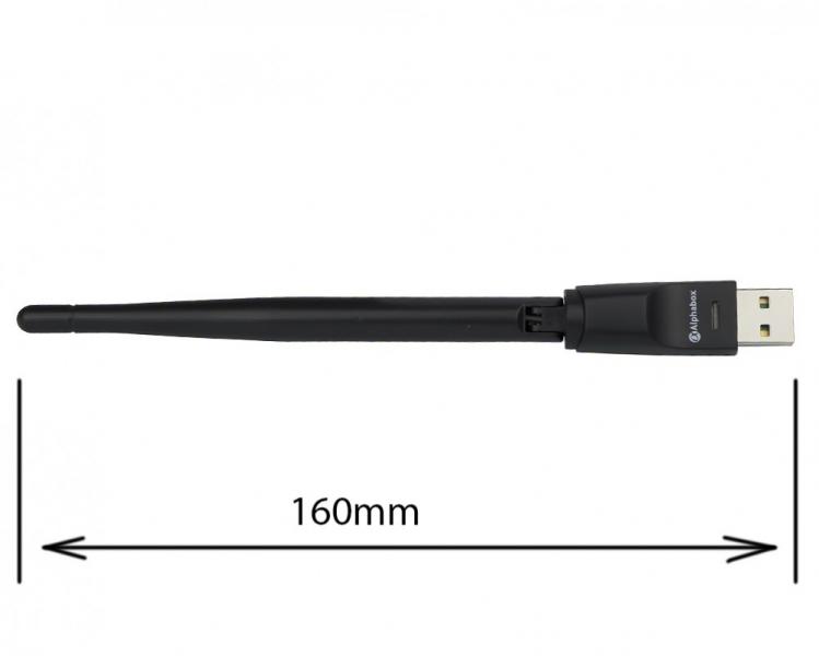 Фото Сетевое оборудование, Роутеры, USB Wi-Fi адаптеры, USB Wi-Fi адаптеры USB Wi-Fi адаптер Alphabox OEM RT5370