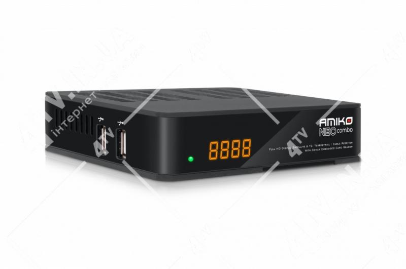 Фото Ресиверы SAT/DVB-Т2/Android, Combo DVB-T2 + DVB-S2 Amiko NEO Combo HD DVB-S2/T2/C