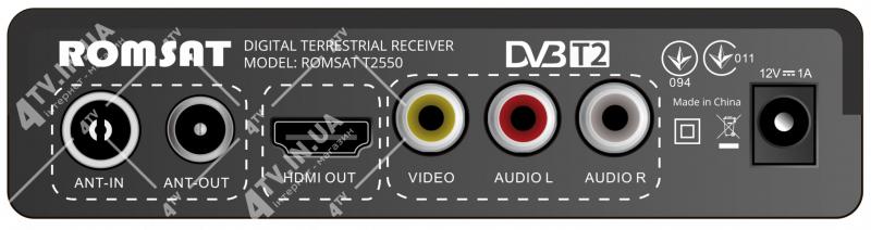 Фото Ресиверы SAT/DVB-Т2/Android, Эфирные DVB-T2 Romsat T2550 DVB-T2