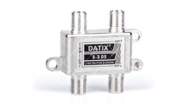 Фото Антенны и комплектующие, Сплиттеры, диплексеры, 0/12V Сплиттер 3-WAY Splitter DATIX S-3 DS