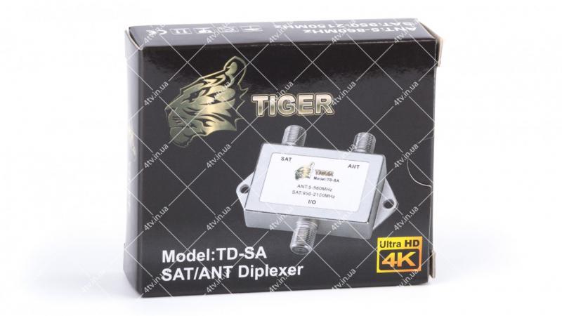 Фото Антенны и комплектующие, Сплиттеры, диплексеры, 0/12V Диплексер Tiger SAT/TV