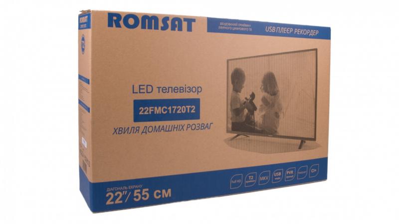 Фото Техника для дома, Телевизоры и аксессуары, Телевизоры LED Телевизор Romsat 22FMC1720T2