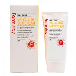 Солнцезащитный крем с витаминами FarmStay DR-V8 Vita Sun Cream SPF 50/PA+++ 70ml (FS0116)