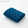Полотенце махровое LoveLife "Zig-Zag" 30*60 см, цв. темная ель,100% хл, 360 гр/м2