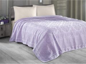 Махровая простынь-покрывало 160 х 220 см Estafan Arya AR-TR1003899-purple