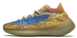 Женские кроссовки Adidas Yeezy Boost 380 'Blue Oat' (Premium-class) песочные 39