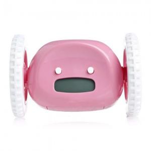 Будильник убегающий Clocky (розовый)