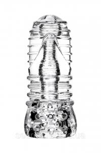Мастурбатор нереалістичний Lingam By Toyfa Savitri, TPE, прозорий, 14 см