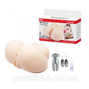 Мастурбатор вагіна і анус - Men's masturbator, Tighten, Shrink, Voice, Double Vibr. Eggs, 17x9 