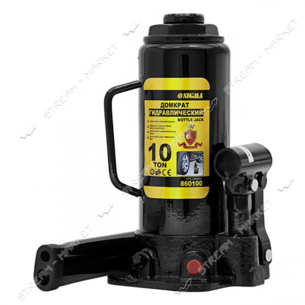 Домкрат гидравлический Sigma 6101101 860100 бутылка 10т