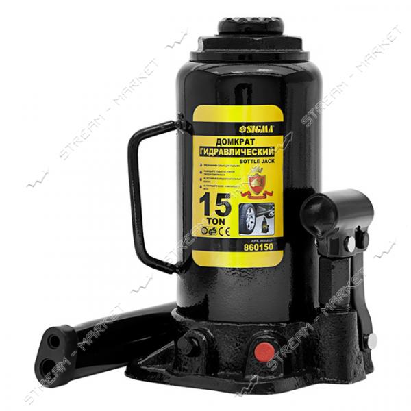 Домкрат гидравлический Sigma 6101151 860150 бутылка 15т