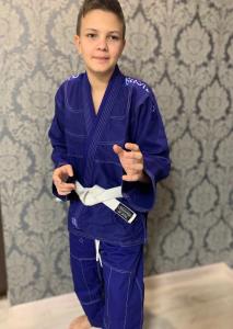 Фото Джиу-джитсу .BJJ Кимоно gi bjj синее