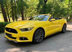 Прокат кабріолет Ford Mustang GT жовтий в Києві 