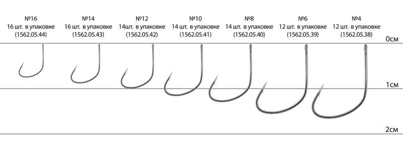Фото  Крючок Decoy KR-33 Maggot #14 (16 шт/уп)