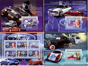 Фото Сувенирные листы guinee2007ford