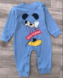 Чоловічок "Micky " блакитний, хлопчик 6 місяців оптом уп. - 1 шт