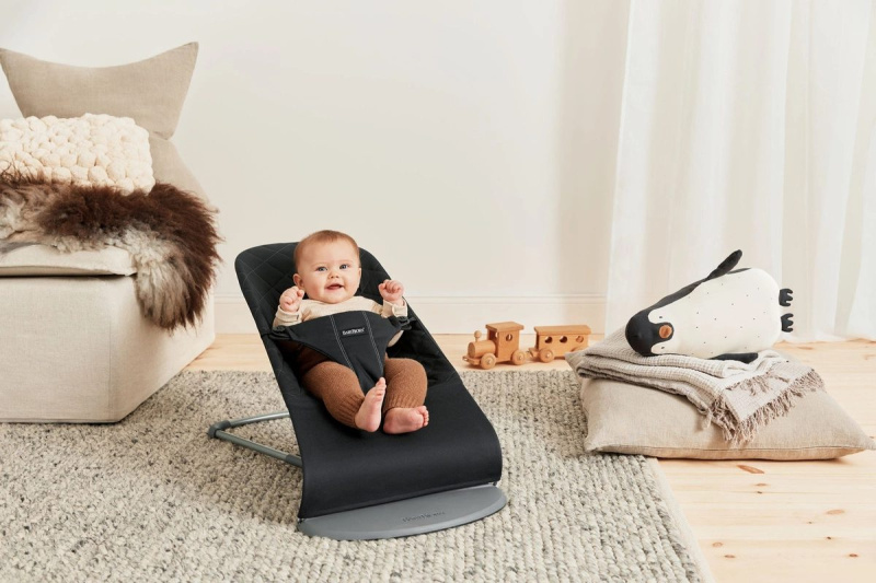 Zdjęcie Marki, BabyBjorn BABYBJORN - leżaczek BLISS Woven, Czarny