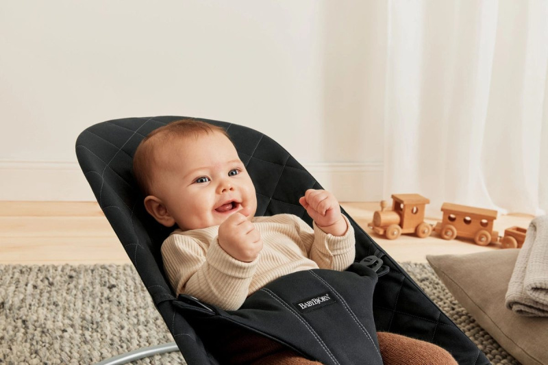 Zdjęcie Marki, BabyBjorn BABYBJORN - leżaczek BLISS Woven, Czarny