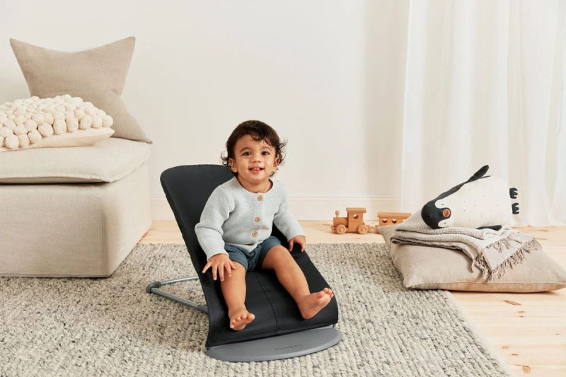 Zdjęcie Marki, BabyBjorn BABYBJORN - leżaczek BLISS Woven, Czarny