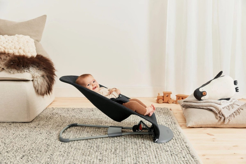 Zdjęcie Marki, BabyBjorn BABYBJORN - leżaczek BLISS Woven, Czarny