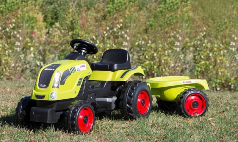 Zdjęcie Zabawki, Samochody i Pojazdy Smoby Traktor Na Pedały Claas z Przyczepką