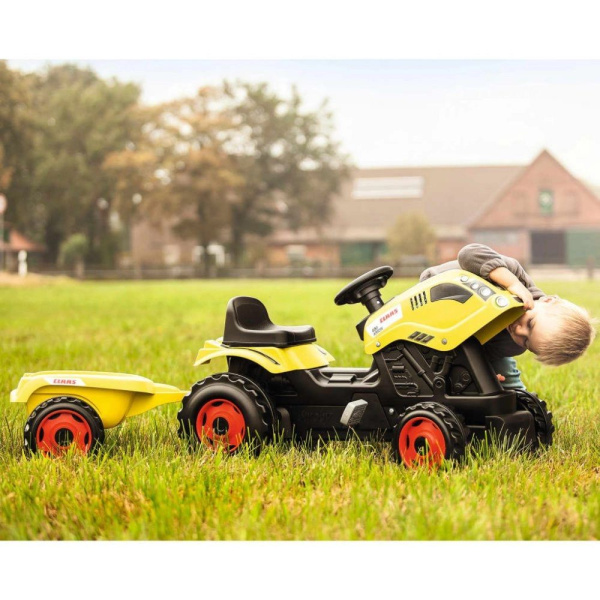 Zdjęcie Zabawki, Samochody i Pojazdy Smoby Traktor Na Pedały Claas z Przyczepką