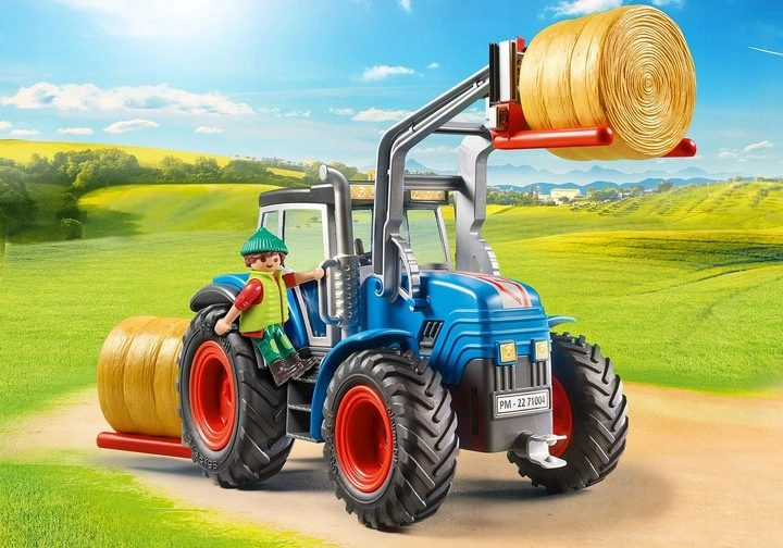 Zdjęcie Zabawki, Klocki Playmobil Duży traktor z akcesoriami 71004