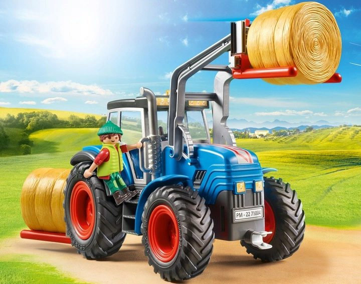 Zdjęcie Zabawki, Klocki Playmobil Duży traktor z akcesoriami 71004