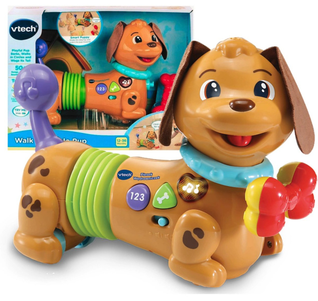 Zdjęcie Zabawki, Edukacyjne VTECH interaktywny Piesek Wędrowniczek chodzi 12m+