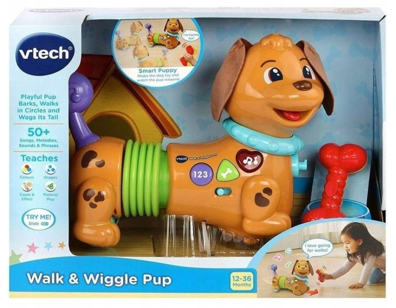Zdjęcie Zabawki, Edukacyjne VTECH interaktywny Piesek Wędrowniczek chodzi 12m+