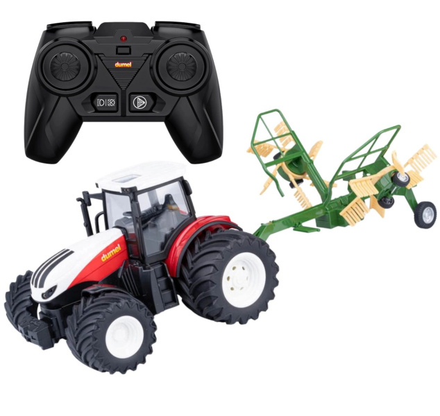 Zdjęcie Zabawki, Edukacyjne DUMEL agro pojazd Traktor RC + zgrabiarka pilot