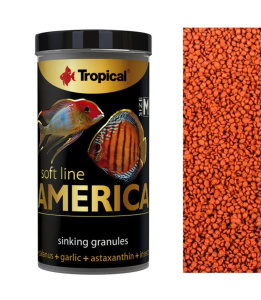 Pokarm dla rybek Tropical Soft Line America granulki M 250ml