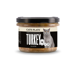 Karma dla Kota Cats Plate Turkey Indyk 180g