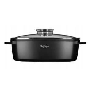 BRYTFANNA GĘSIARKA INDUKCJA GAZ MARMUROWA DO PIEKARNIKA 5,2 L 32CM