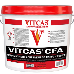 Ceramiczny klej ogniotrwały Vitcas CFA 1260°C 5kg - Części do pieców i kominków