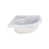  Душова кабіна Latwa SC90x90.SAT.HIGH.FR полукругла, скло Frost 4 мм + Душовий піддон KAPIELKA ST90x90x41, з панеллю Lidz Душові кабіни в Черновцах