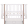 Ліжко Babyroom Місяць LU-3 маятник, шухляда білий / капучино