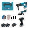 Акумуляторний набір інструментів PROFI-TEC Combo Set 3/7 POWERLine (PBH201, DGA20BL, PTW502) (2×PT2040MP (4.0 Аг), зарядний пристрій)