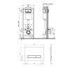  Набір інсталяція 4 в 1 Qtap Nest ST з лінійною панеллю змиву QT0133M425V1107GB Панелі керування для інсталяцій в Черновцах
