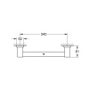  Поручень для ванної Grohe Essentials Cube New (40514001) Тримачі та ручки для ванн в Черновцах