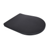 Сидіння для унітаза (Robin 660, Scorpio 520,660) 460x362x50 мм, Matt Black, з мікроліфтом, Slim Duroplast, Quick Release QTSC179MB47352 Qtap