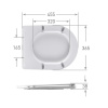  Сидіння для унітазу Qtap (Taurus 520) 455x365x38 мм, White, з мікроліфтом, Slim Duroplast, Quick Release QTSC179W49384 Унітази, пісуари, біде, бачки в Черновцах