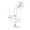  Душова лійка Grohe New Tempesta 100 3 режими 27849001 Душові набори та системи в Черновцах