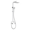 Душова система KOER KB-56007-04 зі змішувачем, 3 функції хром+білий KR5159