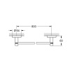 Grohe Essentials Тримач для банного рушника 800 мм (40386DL1) Тримачі для рушників в Черновцах
