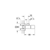  Grohe Eurocube Кутовий вентиль 1/2 дюйма (22013000) Вентилі в Черновцах