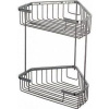Полиця кутова Frap F335-1, 2-х ярусна, 240х320 мм, хром