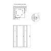  Душова кабіна Lidz Wawel SC80x80.SAT.LOW.GR, скло тоноване 4 мм без піддона Душові кабіни в Черновцах