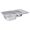  Кухонна мийка WEZER Satin 780x500x180мм з сифоном 1037506 Кухонні мийки в Черновцах